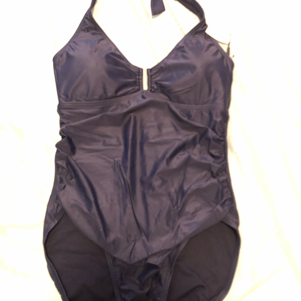 Calvin Klein Halter One Piece Swimsuit